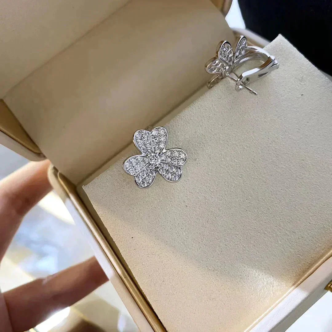 [Clara Jewels]CLOVER COMOS DIAMOND EARRINGS SILVER