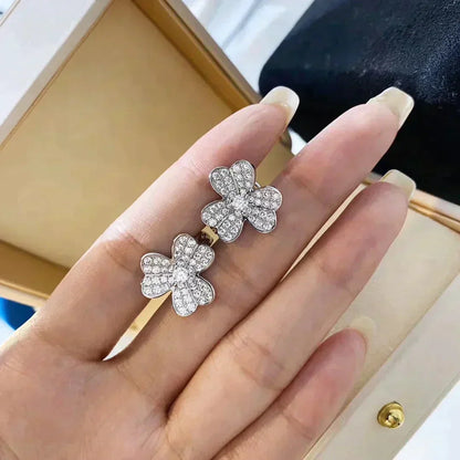 [Clara Jewels]CLOVER COMOS DIAMOND EARRINGS SILVER