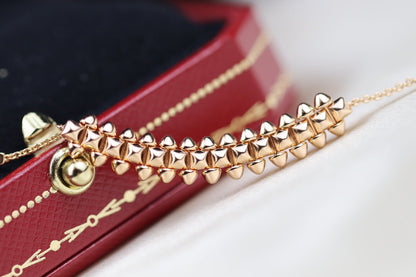 [Clara Jewels]CLASH PINK GOLD NECKLACE