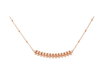 [Clara Jewels]CLASH PINK GOLD NECKLACE