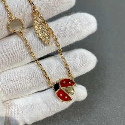 [Clara Jewels]LUCKY SPRING 15 MOTIFS GOLD NECKLACE