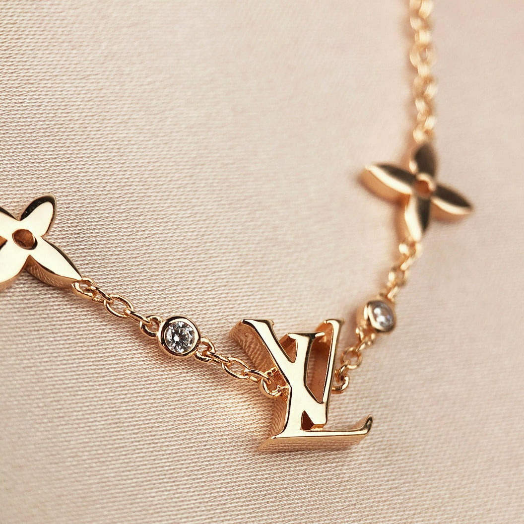[Clara Jewels]STAR AND SUN 7 MOTIFS GOLD BRACELET