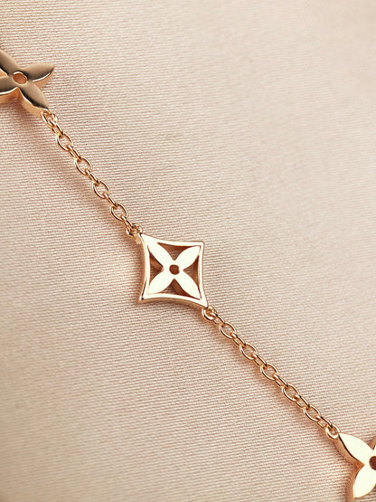 [Clara Jewels]STAR AND SUN 7 MOTIFS GOLD BRACELET