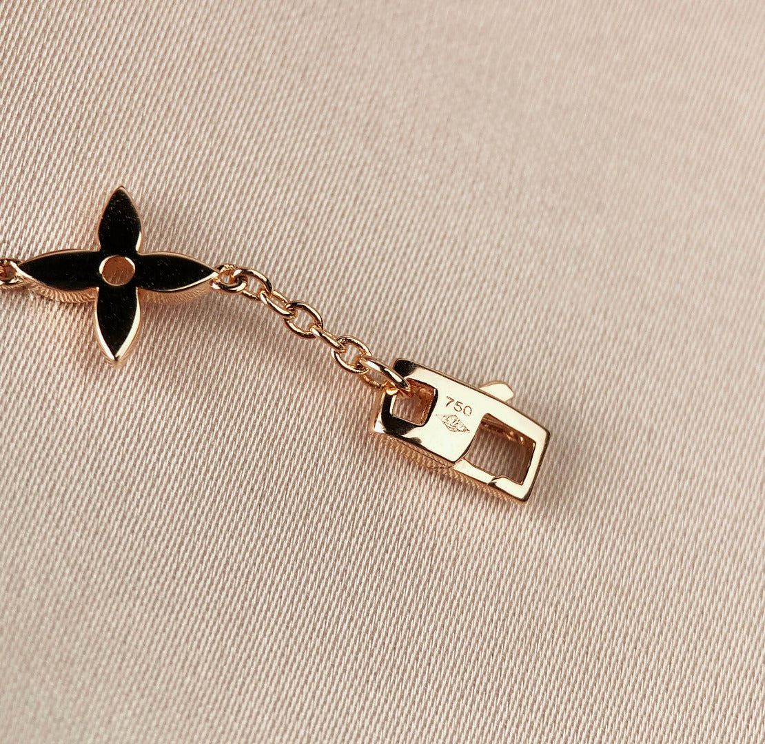 [Clara Jewels]STAR AND SUN 7 MOTIFS GOLD BRACELET