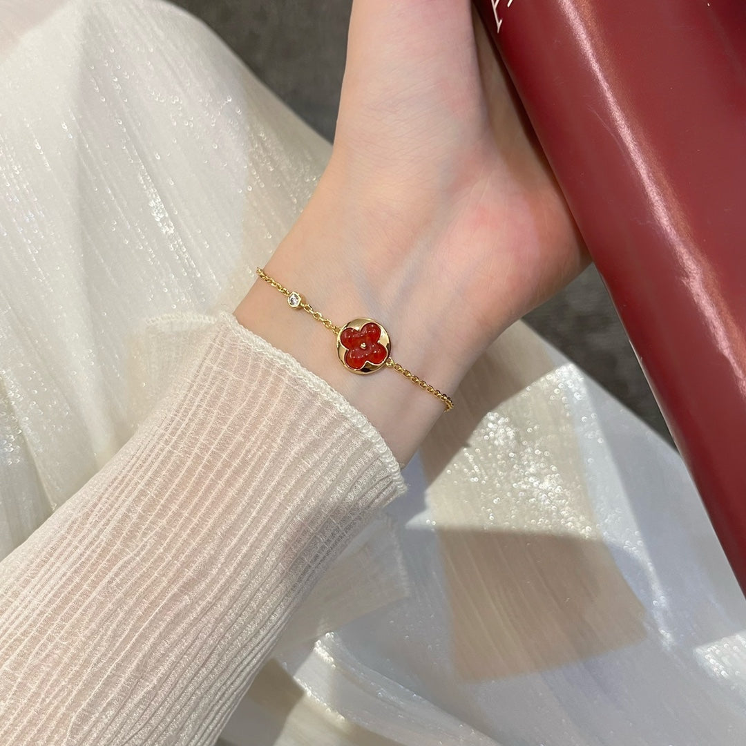 [Clara Jewels]SUN PEDANT CARNELIAN BRACELET