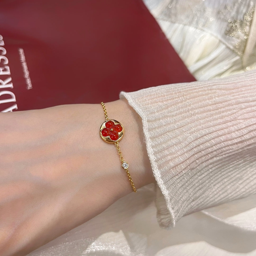 [Clara Jewels]SUN PEDANT CARNELIAN BRACELET