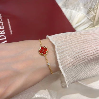[Clara Jewels]SUN PEDANT CARNELIAN BRACELET