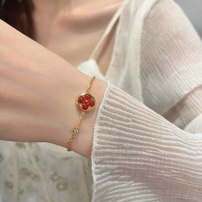 [Clara Jewels]SUN PEDANT CARNELIAN BRACELET