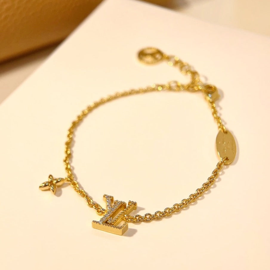 [Clara Jewels]LOGO STAR MOTIF GOLD BRACELET