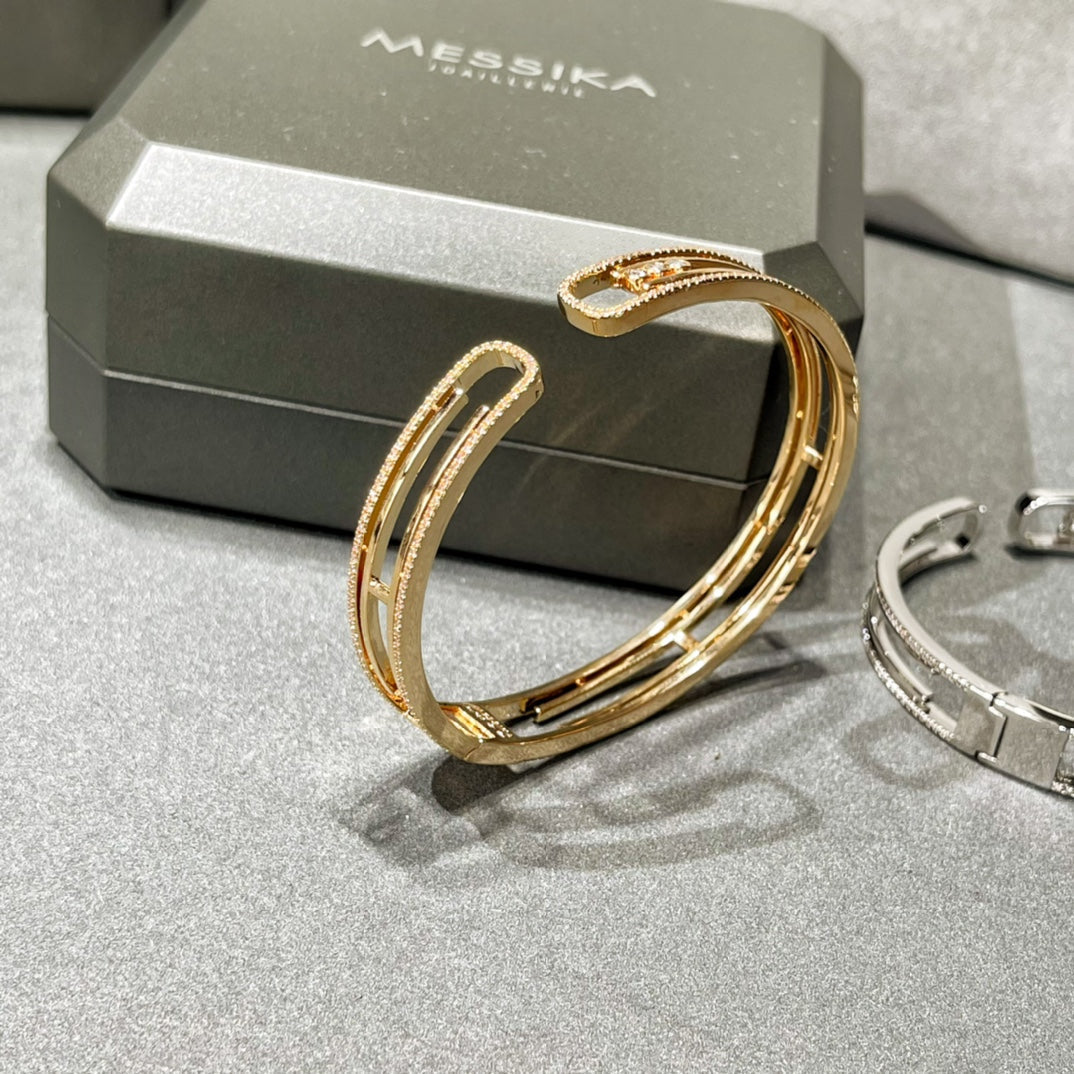 [Clara Jewely]MOVE 10TH PAVED DIAMOND BRACELET