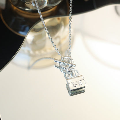 [Clara Jewels]POP H PEDANT SILVER NECKLACE