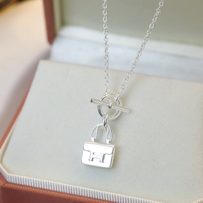 [Clara Jewels]POP H PEDANT SILVER NECKLACE