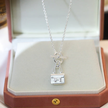 [Clara Jewels]POP H PEDANT SILVER NECKLACE
