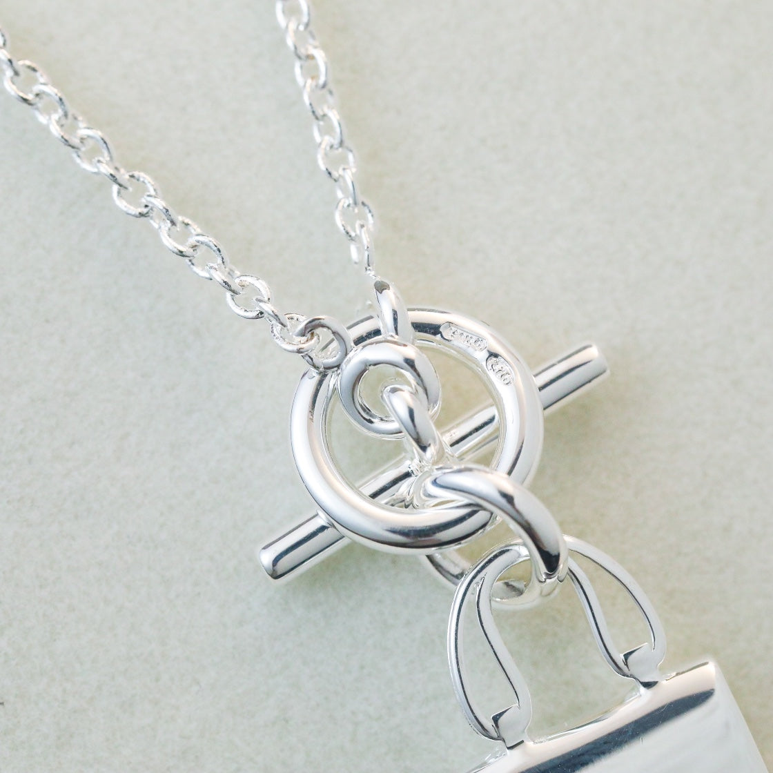[Clara Jewels]POP H PEDANT SILVER NECKLACE