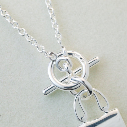 [Clara Jewels]POP H PEDANT SILVER NECKLACE