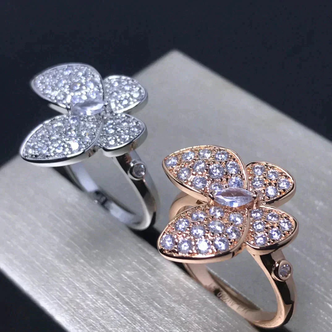 [Clara Jewels]BUTTERFLY PINK GOLD DIAMOND RING