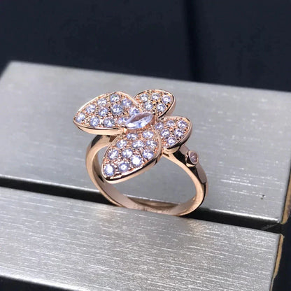 [Clara Jewels]BUTTERFLY PINK GOLD DIAMOND RING