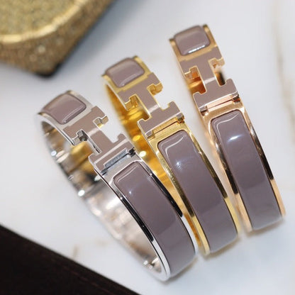[Clara Jewels]H BRACELET 12MM BROWN