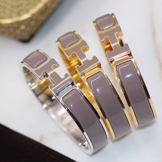 [Clara Jewels]H BRACELET 12MM BROWN