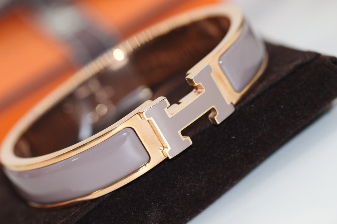 [Clara Jewels]H BRACELET 12MM BROWN