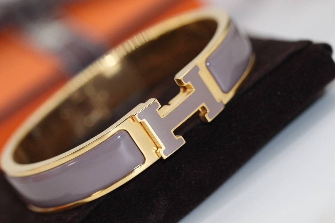 [Clara Jewels]H BRACELET 12MM BROWN