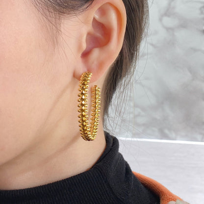 [Clara Jewels]CLASH HOOP EARRINGS