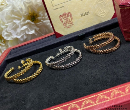 [Clara Jewels]CLASH LARGE HOOP EARRINGS