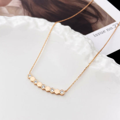 [Clara Jewels]BEE MY LOVE DIAMOND NECKLACE