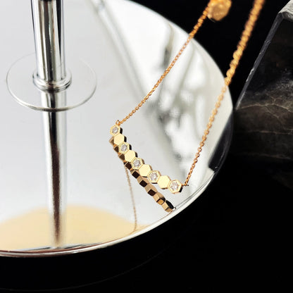 [Clara Jewels]BEE MY LOVE DIAMOND NECKLACE