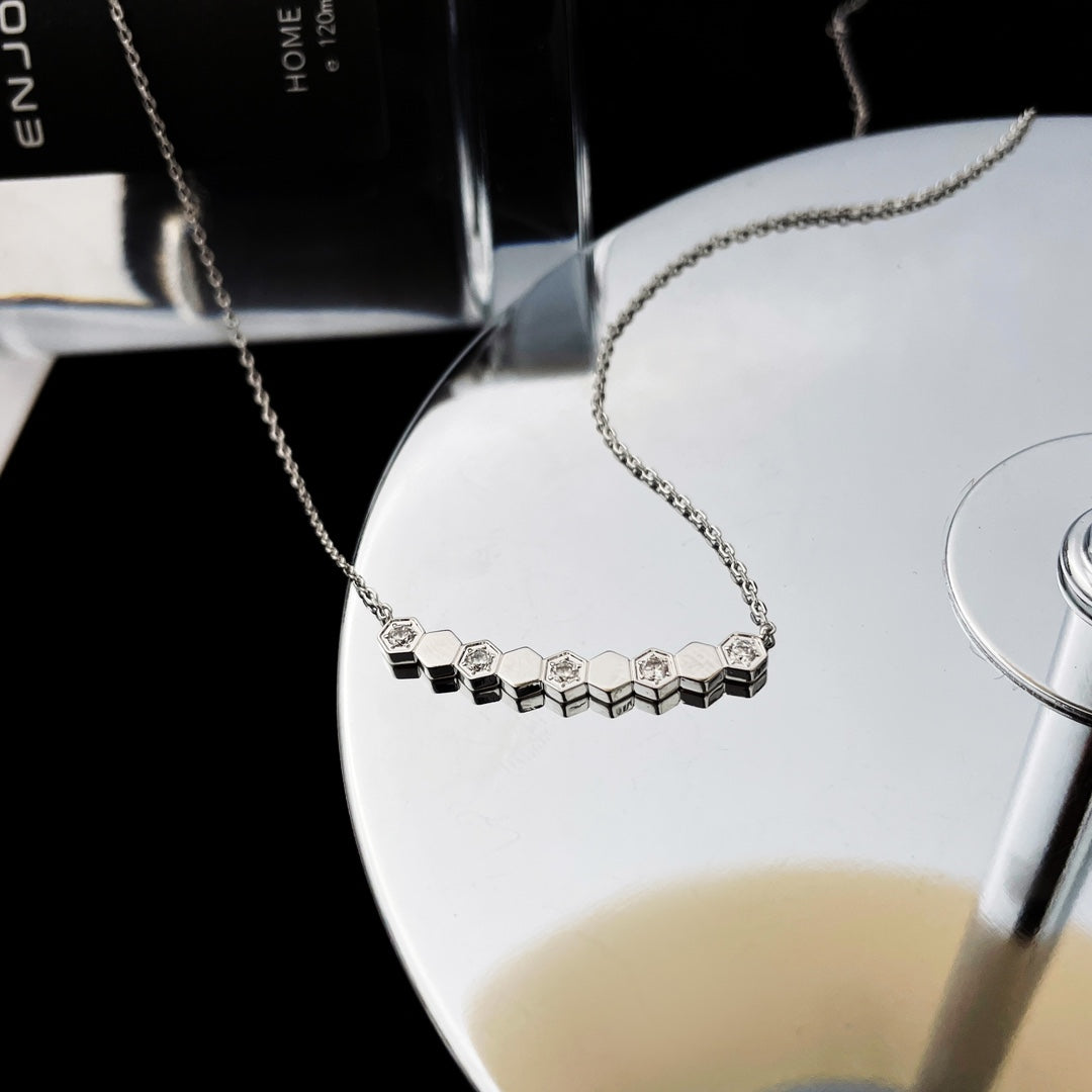 [Clara Jewels]BEE MY LOVE DIAMOND NECKLACE