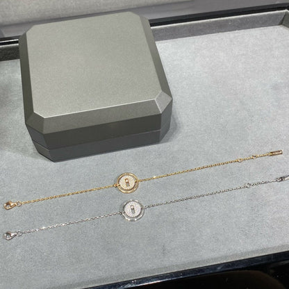 [Clara Jewely]LUCKY MOVE DIAMOND PAVED BRACELET