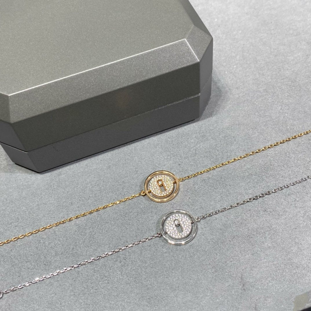 [Clara Jewely]LUCKY MOVE DIAMOND PAVED BRACELET