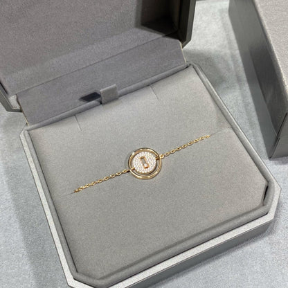 [Clara Jewely]LUCKY MOVE DIAMOND PAVED BRACELET