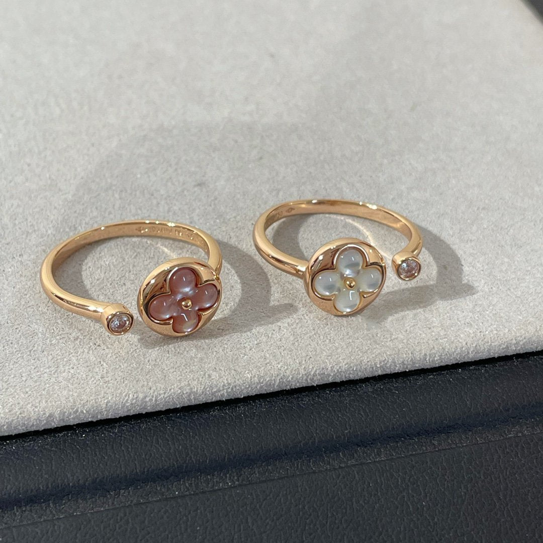 [Clara Jewels]SUN 1 DIAMOND PINK MOP RING