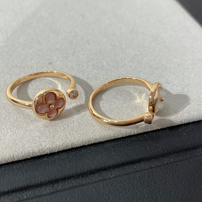 [Clara Jewels]SUN 1 DIAMOND PINK MOP RING