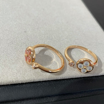 [Clara Jewels]SUN 1 DIAMOND PINK MOP RING