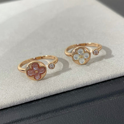 [Clara Jewels]SUN 1 DIAMOND PINK MOP RING