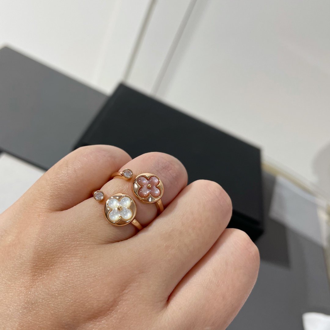 [Clara Jewels]SUN 1 DIAMOND PINK MOP RING