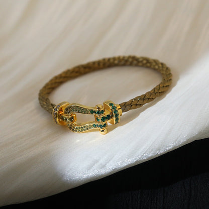 [Clara Jewels]FORCE 10 GOLD GREEN DIAMOND PAVED