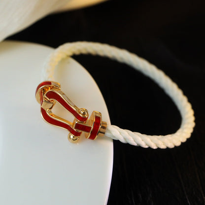 [Clara Jewels]FORCE 10 WHITE TEXTILE DIAMOND PAVED