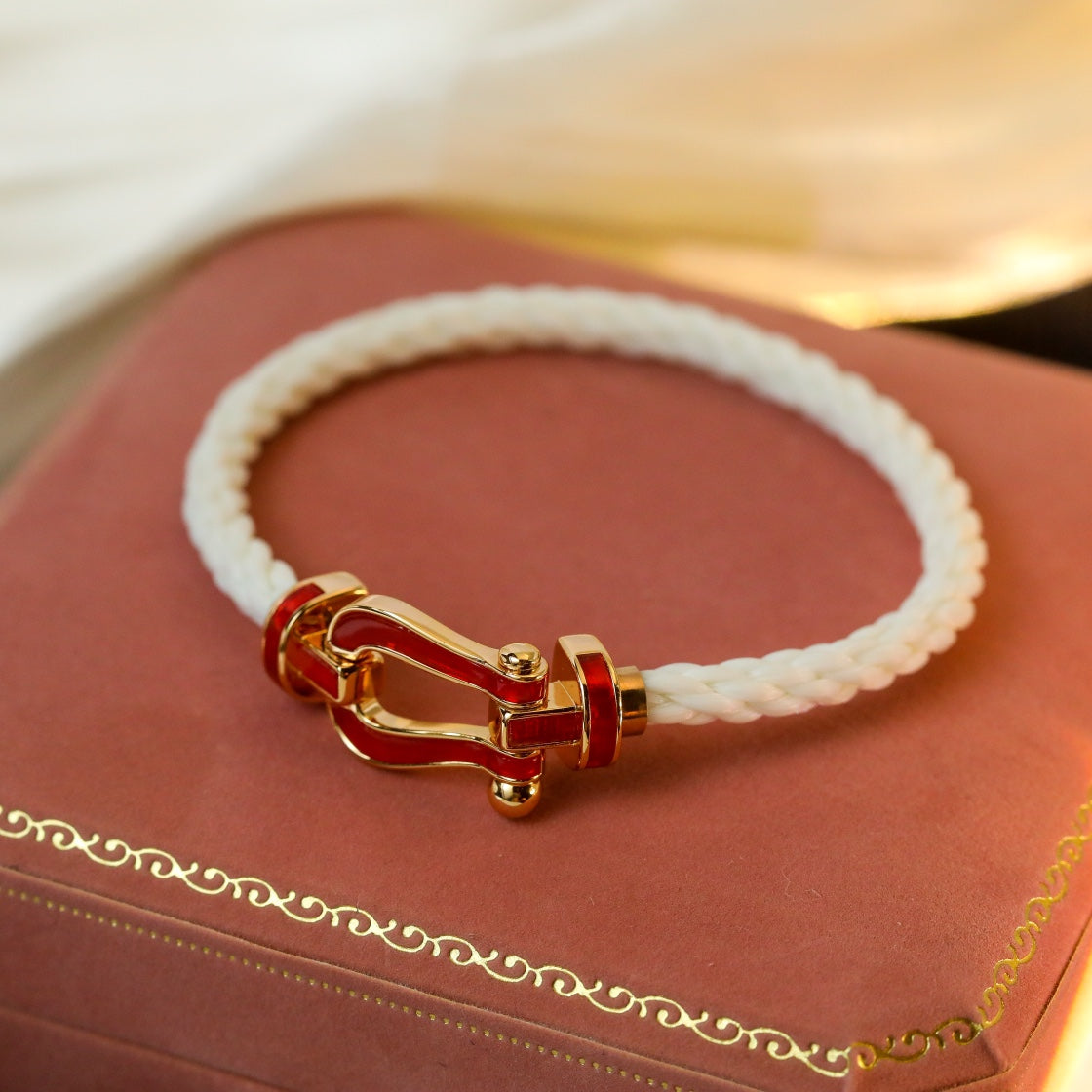 [Clara Jewels]FORCE 10 WHITE TEXTILE DIAMOND PAVED