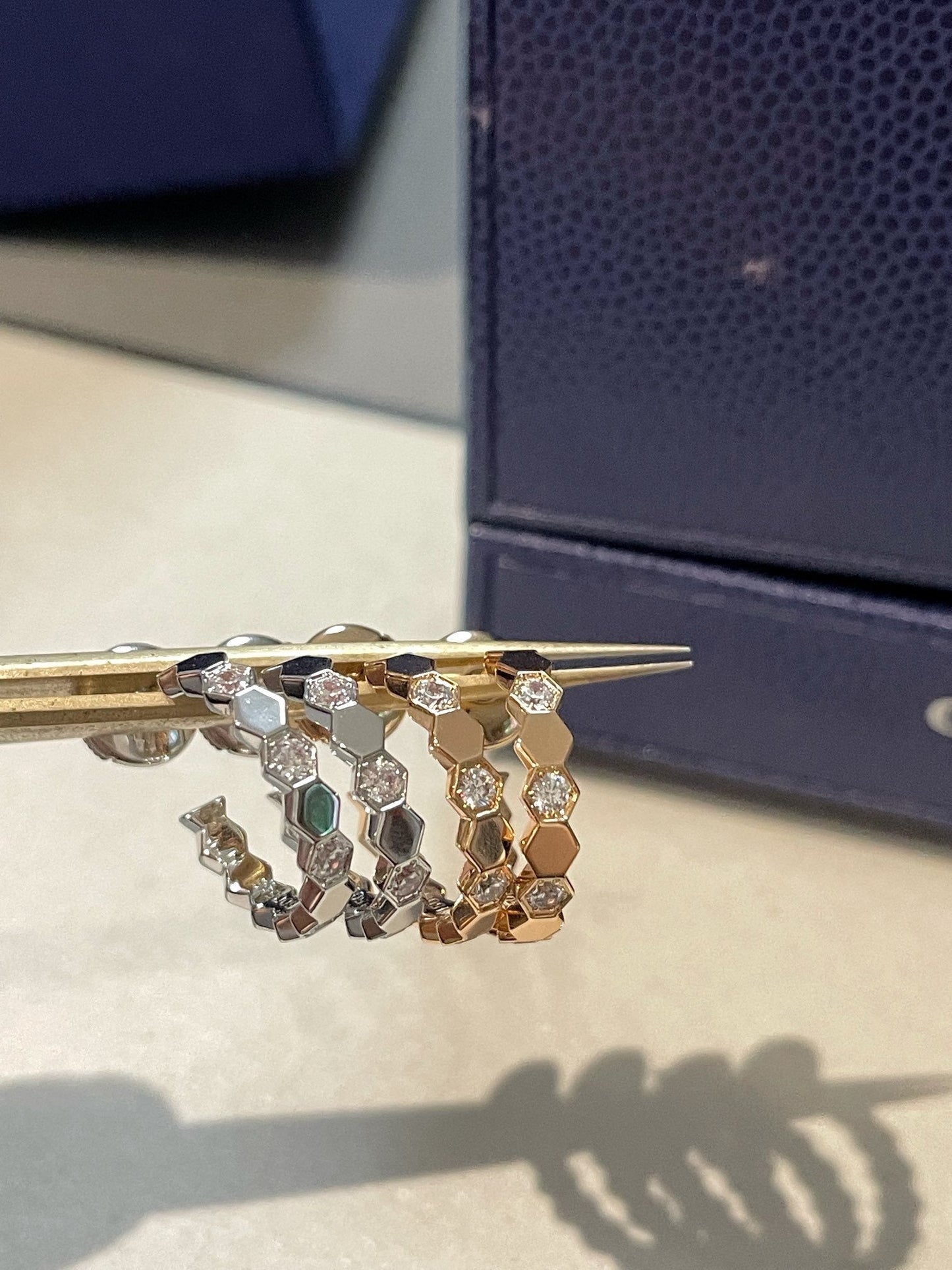 [Clara Jewels]Hollow Design Four-Leaf Clover Flower Shape Ring