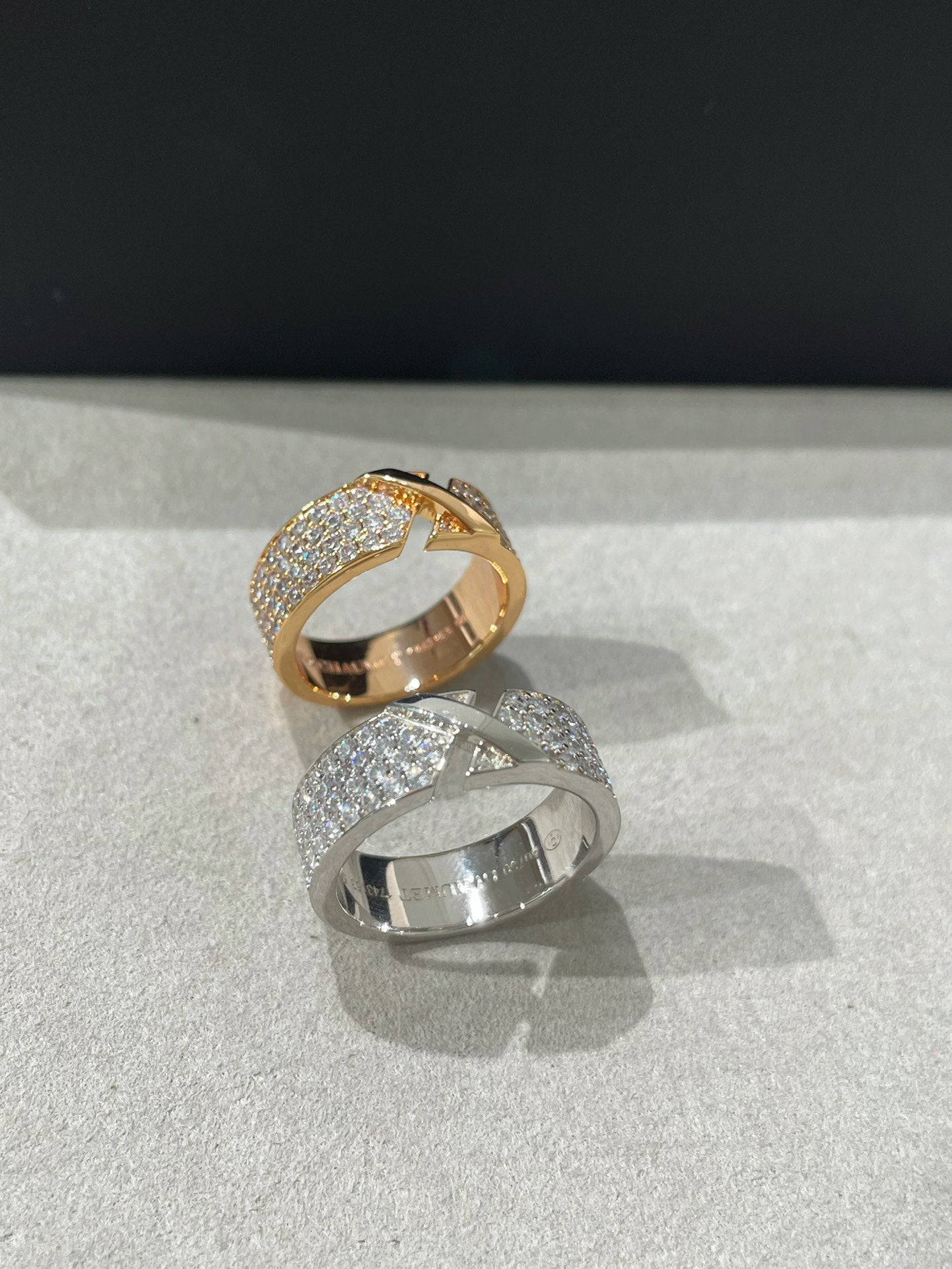 [Clara Jewels]LIENS EVIDENCE  DIAMOND PAVED RING