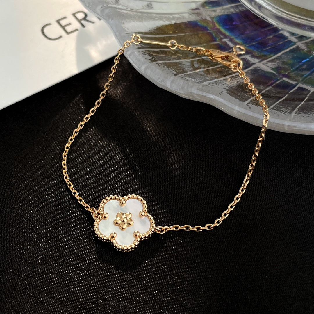 [Clara Jewels]LUCKY SPRING ROSE GOLD MOP BRACELET