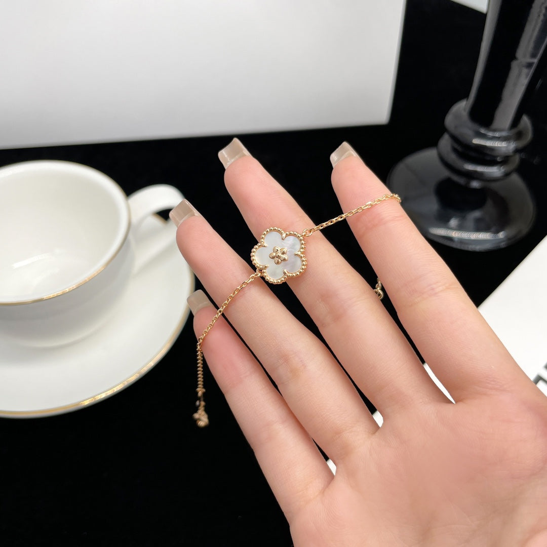[Clara Jewels]LUCKY SPRING ROSE GOLD MOP BRACELET