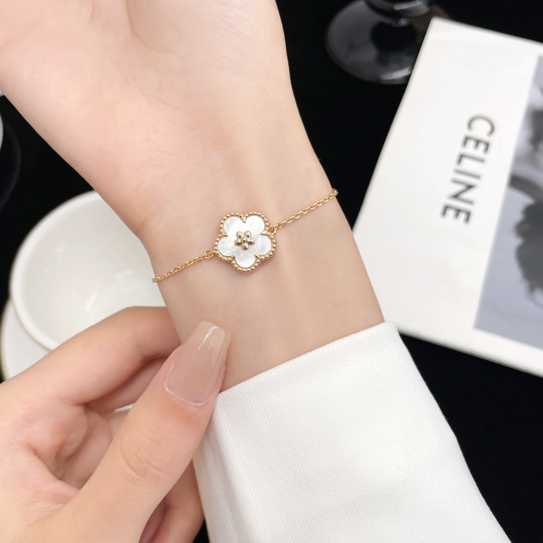 [Clara Jewels]LUCKY SPRING ROSE GOLD MOP BRACELET