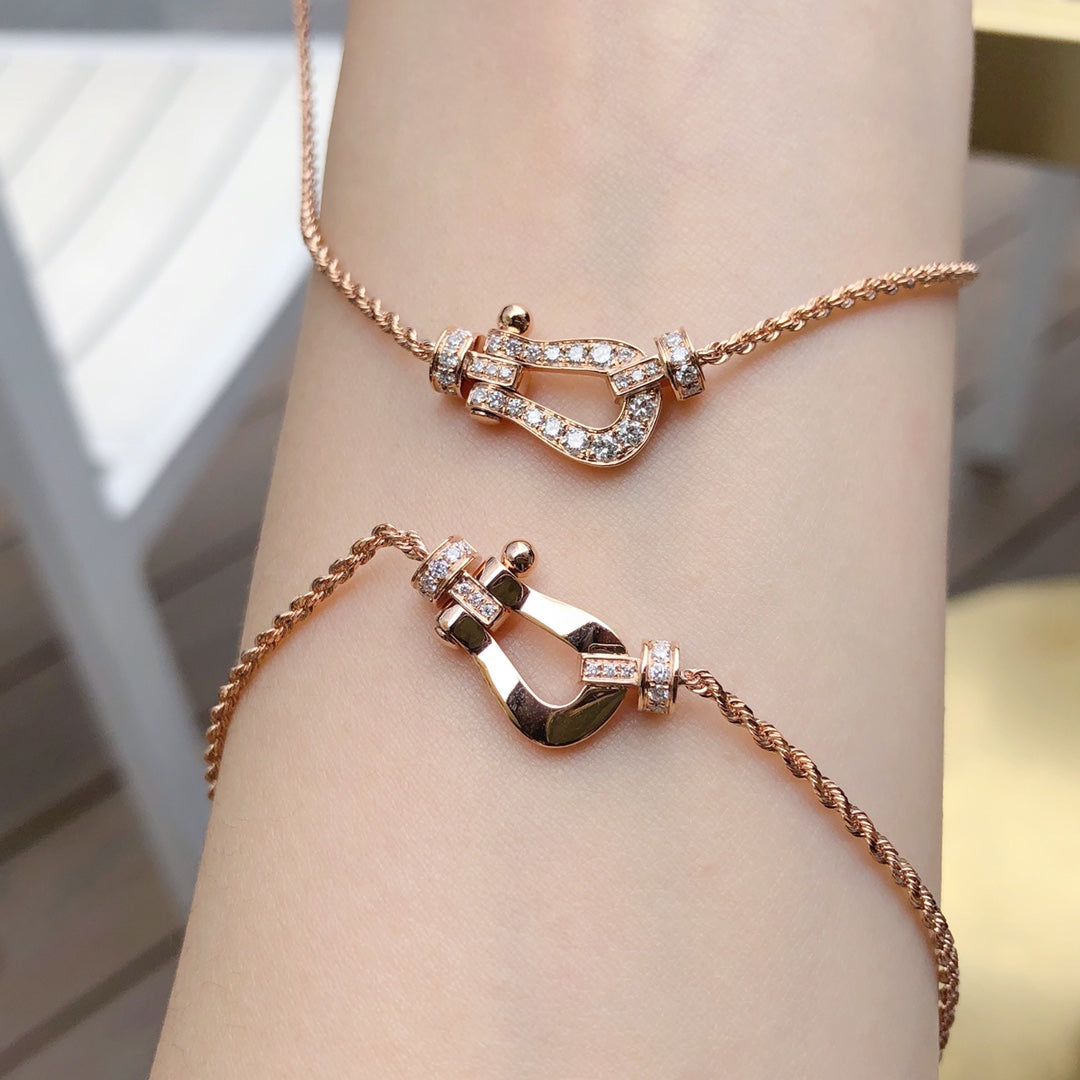 [Clara Jewels]FORCE 10 PINK GOLD DIAMOND NECKLACE