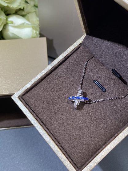 [Clara Jewels]LIENS DIAMOND SILVER NECKLACE