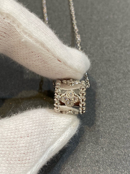 [Clara Jewels]PERLEE PEDANT SIVLER DIAMOND NECKLACE