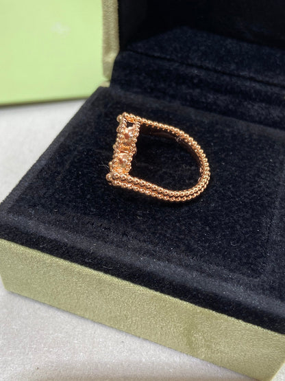 [Clara Jewels]CLOVER RIVERSIBLE PINK GOLD RING